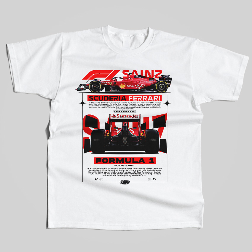 Formula 1 Ferrari Carlos Sainz T-Shirt
