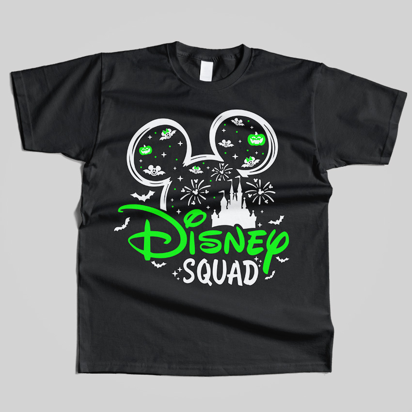 Disney Squad Halloween Silueta Mickey T-Shirt